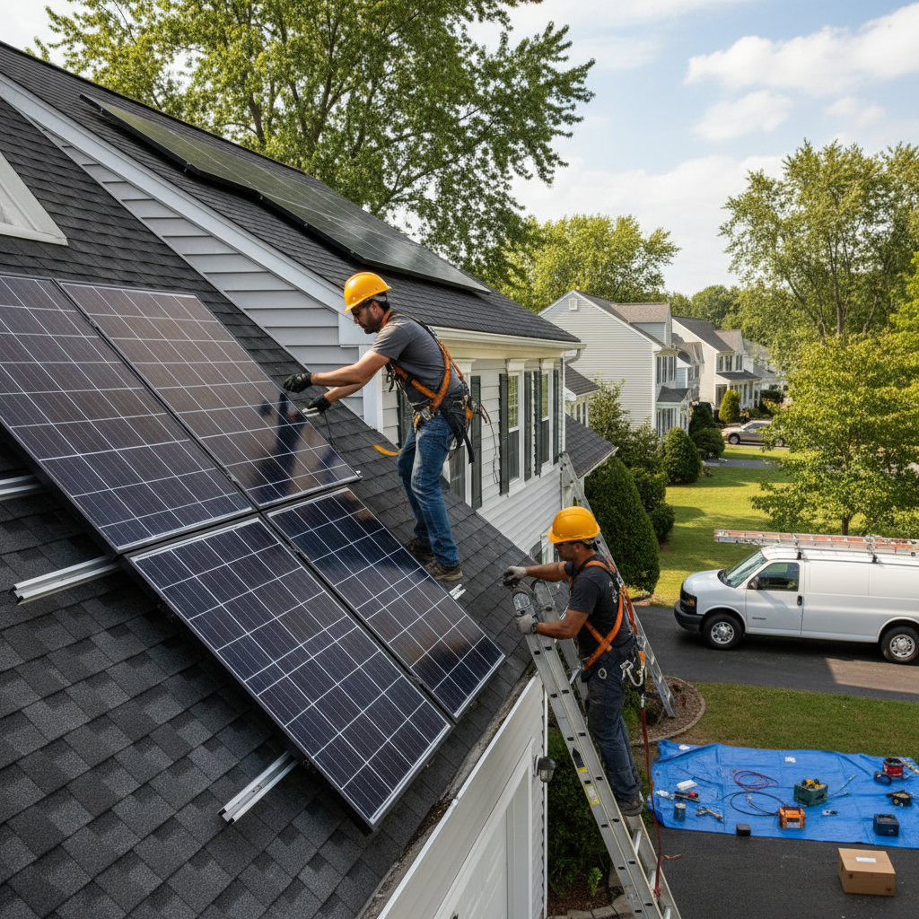 Residential Solar Installation in Newark